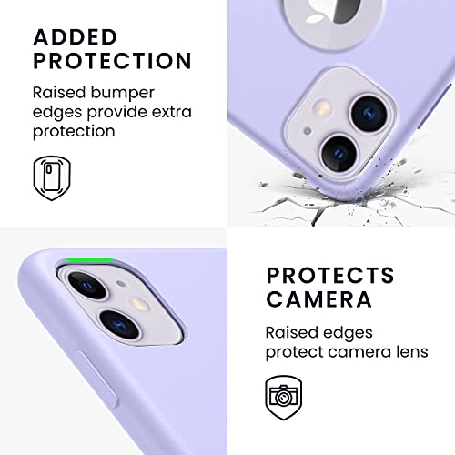 VONZEE Liquid Silicone Soft Back Cover for iPhone 11 Case, Shockproof Slim Camera & Full Body Protection Non Yellowing Cover with Microfiber Lining & Logo Cut (6.1 Inch) -Purple - Image 4