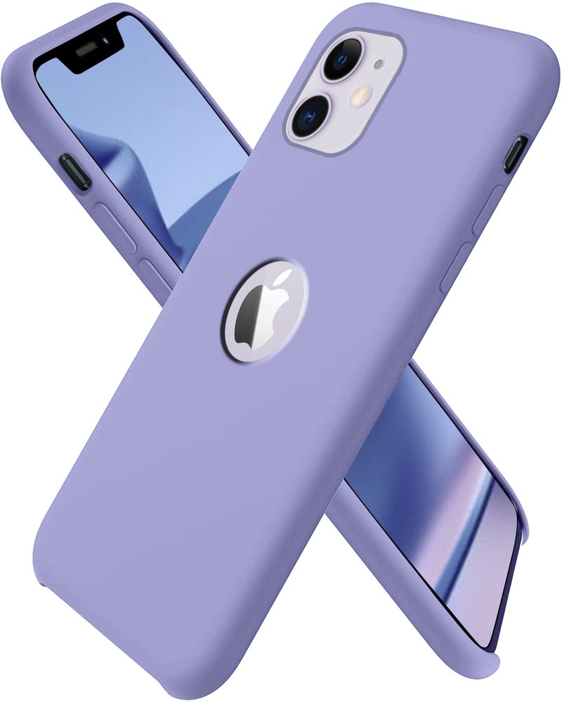 VONZEE Liquid Silicone Soft Back Cover for iPhone 11 Case, Shockproof Slim Camera & Full Body Protection Non Yellowing Cover with Microfiber Lining & Logo Cut (6.1 Inch) -Purple - Image 1