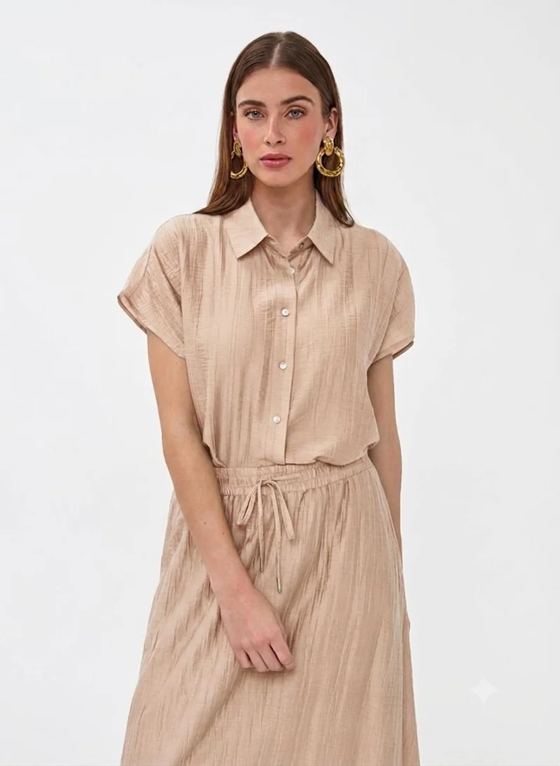 EsQualo Esqualo Blouse Batwing Light Crinkle