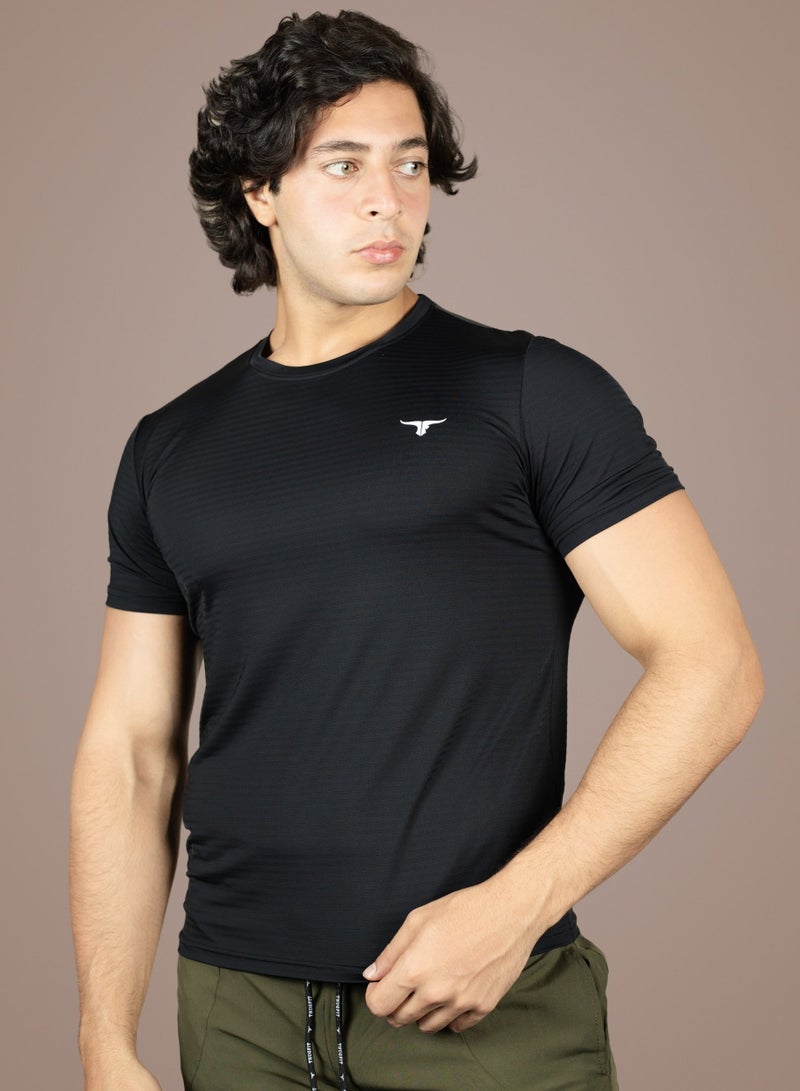 THUGFIT AirmanArmor - Men's Muscle Fit T-Shirt - Black - Image 2