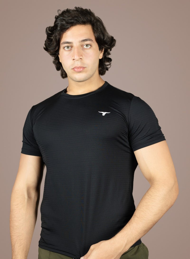 THUGFIT AirmanArmor - Men's Muscle Fit T-Shirt - Black - Image 1
