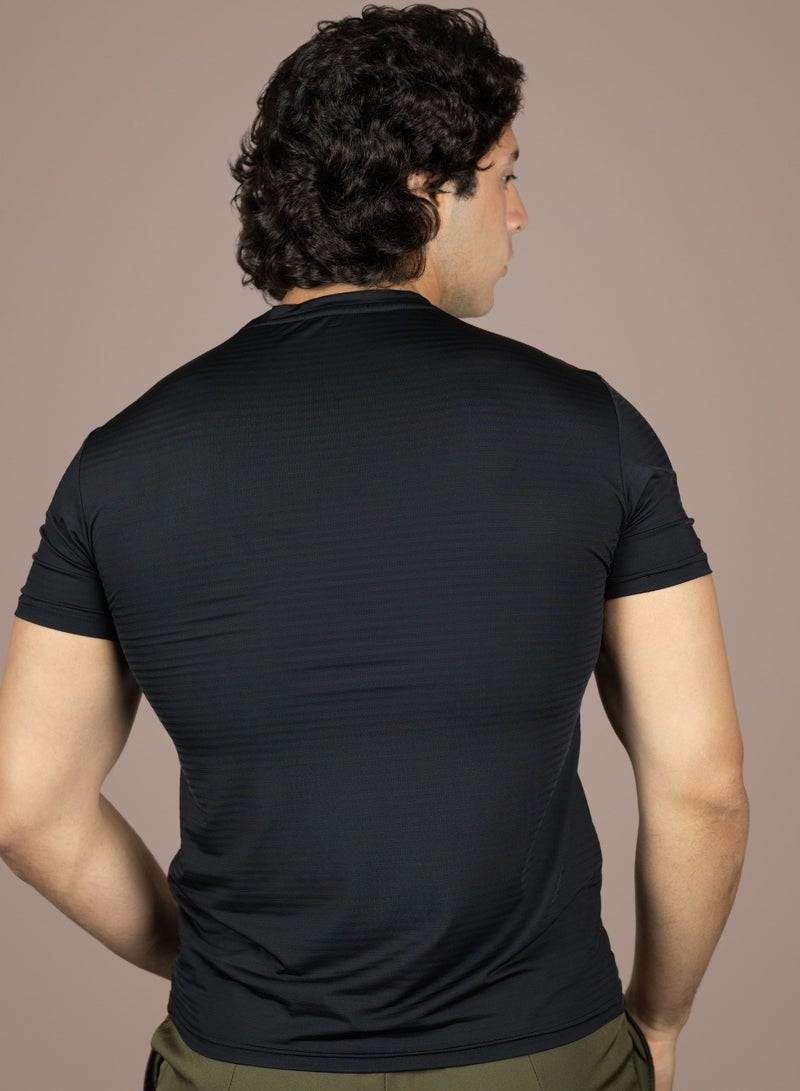 THUGFIT AirmanArmor - Men's Muscle Fit T-Shirt - Black - Image 3