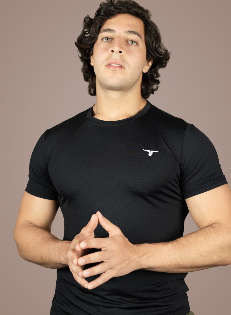 THUGFIT AirmanArmor - Men's Muscle Fit T-Shirt - Black - Image 4