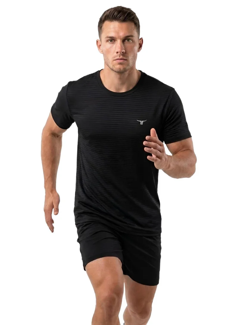 THUGFIT THUGFIT AirmanArmor - Men's Muscle Fit T-Shirt - Black
