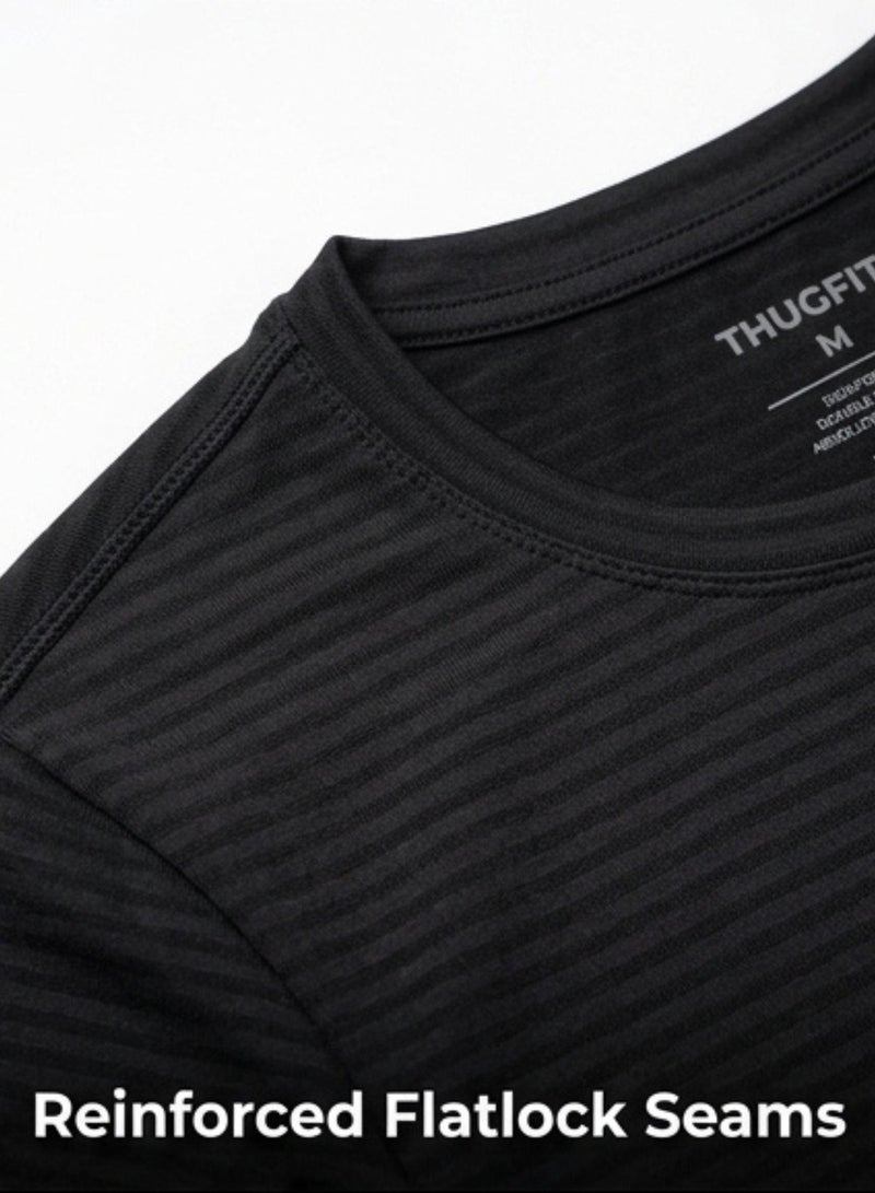 THUGFIT AirmanArmor - Men's Muscle Fit T-Shirt - Black - Image 5