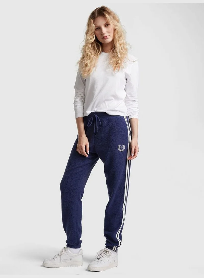 PINK Reverse Fleece High-Waist Gym Pants
