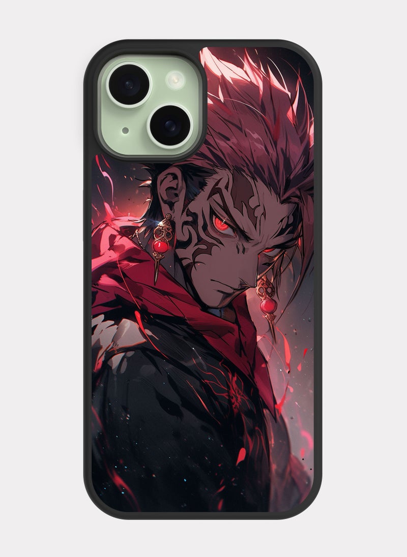 بكسلات كفر ايفون 15 جوجوتسو كايسن سوكونا احمر - Image 1