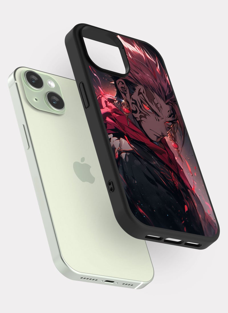 بكسلات كفر ايفون 15 جوجوتسو كايسن سوكونا احمر - Image 2