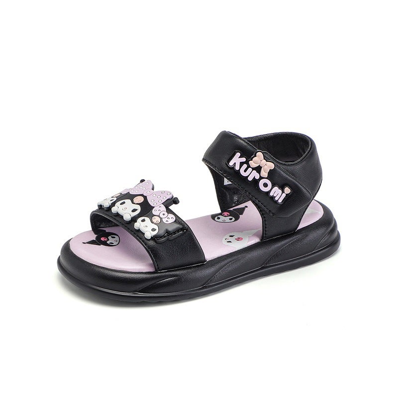 Batch Casual Summer Children'S Cartoon Open Toe Soft Bottom Beach Shoes Baby Girl Slip-On Princess Sandals - Image 1