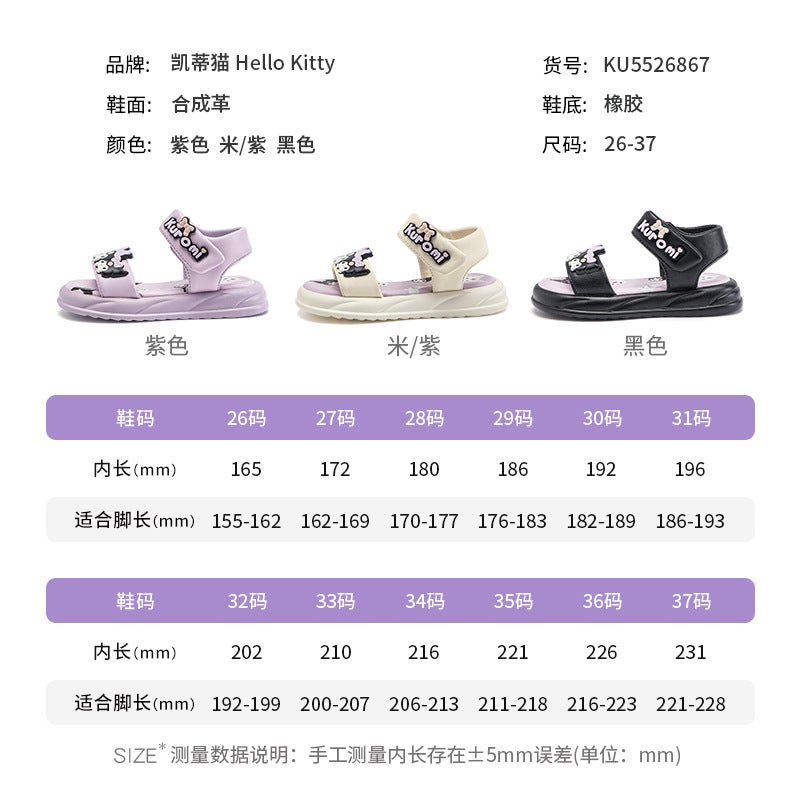 Batch Casual Summer Children'S Cartoon Open Toe Soft Bottom Beach Shoes Baby Girl Slip-On Princess Sandals - Image 5