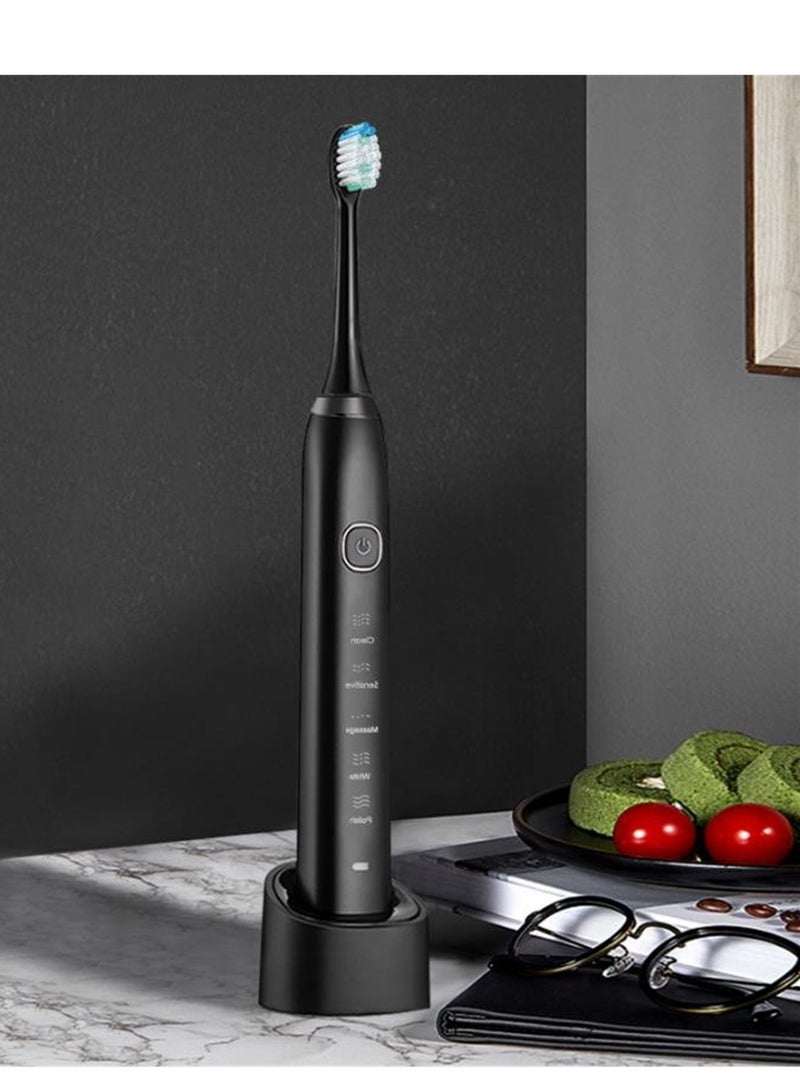 Electric Toothbrush Sonic Portable Electric Toothbrush Soft Bristles Wireless Charging Teeth Cleaning - Image 5