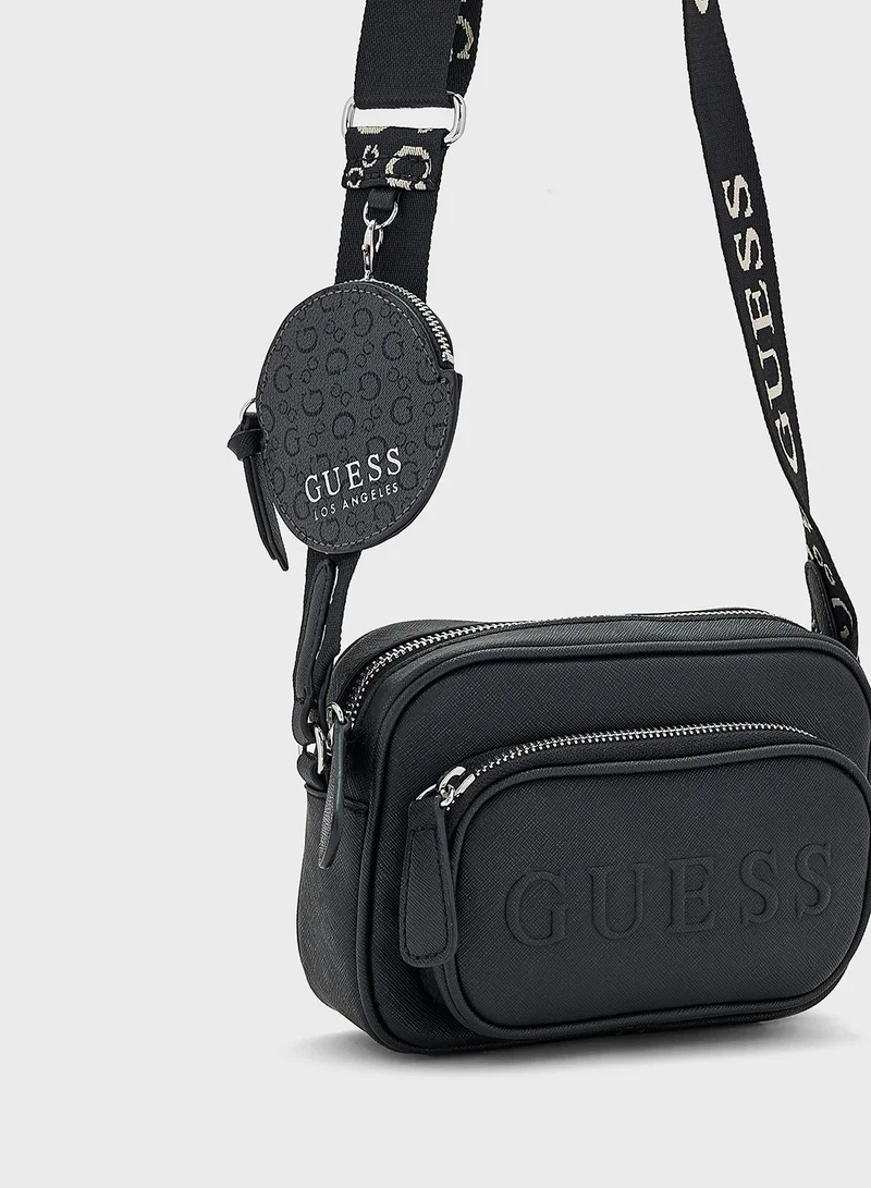 GUESS Lya Mini Double Zip Crossbody