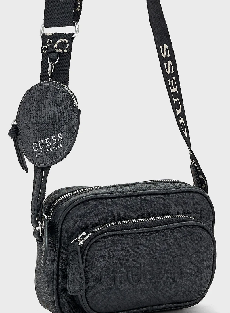 GUESS Lya Mini Double Zip Crossbody