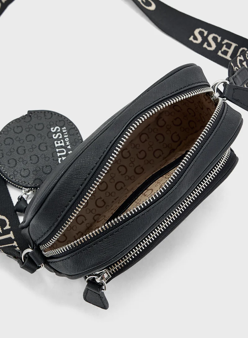 GUESS Lya Mini Double Zip Crossbody