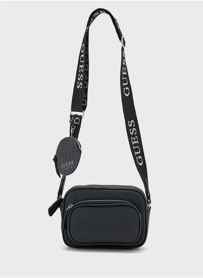 GUESS Lya Mini Double Zip Crossbody