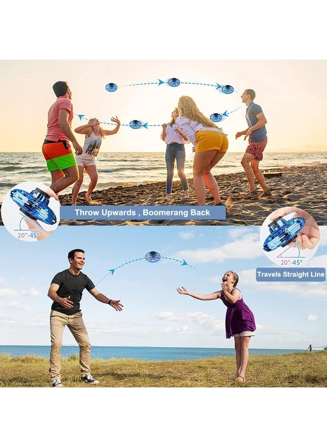 ARGT Flying Spinner Toy, Mini Boomerang Drone Fidget Spinner, Hand-Controlled UFO Magic Ball with RGB Lights, Flying Toys for Kids Boys Girls Teens 8+ Year Old, Indoor Outdoor Cool Gadgets (Black) - Image 3