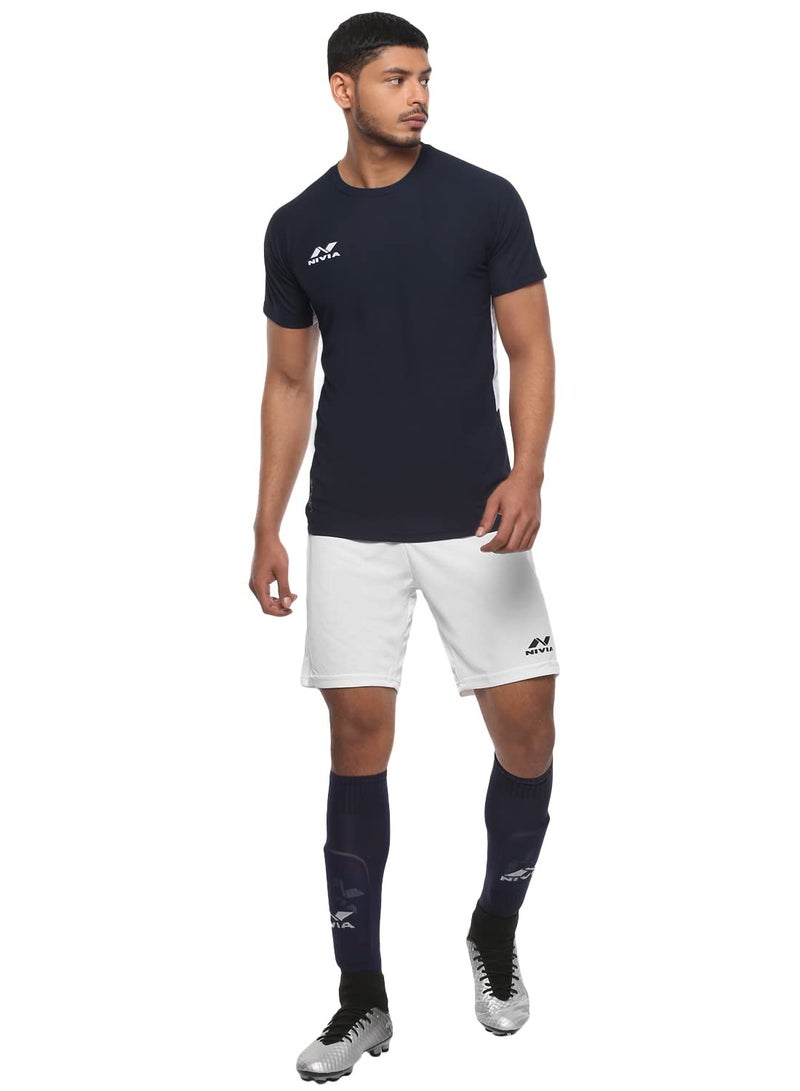 Nivia Encounter Football Jersey Set | Size : Large | Half Sleeve| Micro Square | Material : Polyester | Knitted - Image 1
