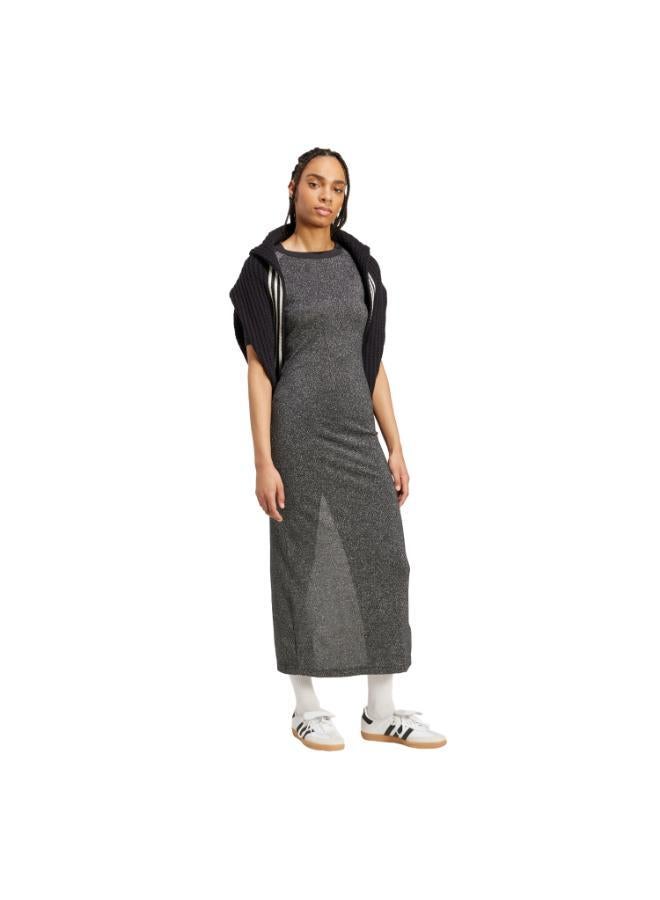 adidas Originals Adicolor Holiday Glitter 3-Stripes Dress - Image 5