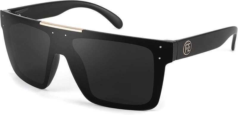 FEISEDY Men Women Sunglasses Polarized Oversized Square Vintage Cycling Running Fishing Golf Hiking Sports Sun Glasses B2990 - Image 1