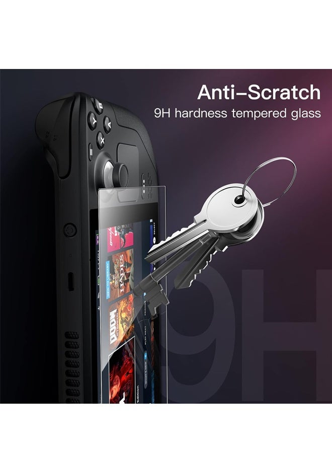 2 Pack Screen Protector for Steam Deck OLED, Tempered Glass Compatible with Steam Deck OLED 7.4-inch 2023 - Image 4