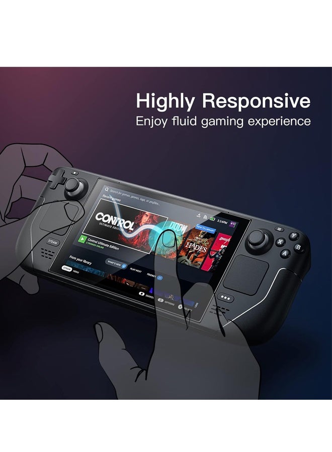 2 Pack Screen Protector for Steam Deck OLED, Tempered Glass Compatible with Steam Deck OLED 7.4-inch 2023 - Image 5