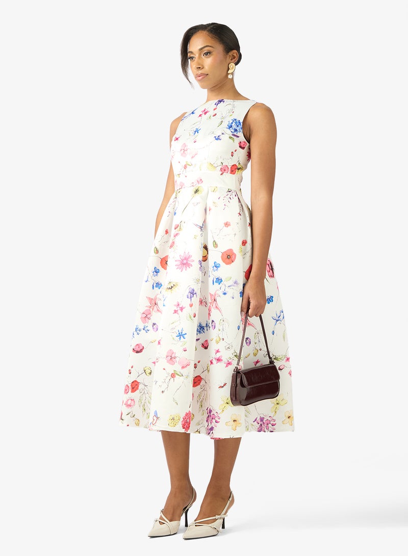 ELLA Floral Print Dress - Image 4