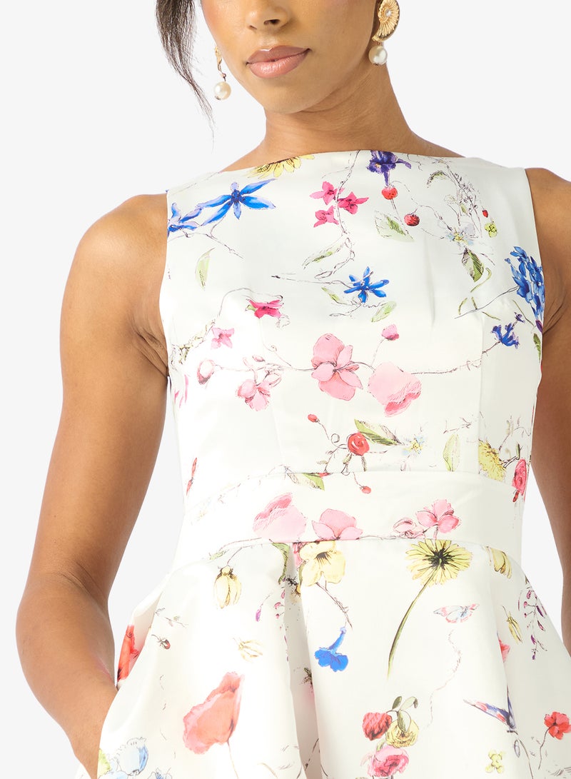 ELLA Floral Print Dress - Image 3