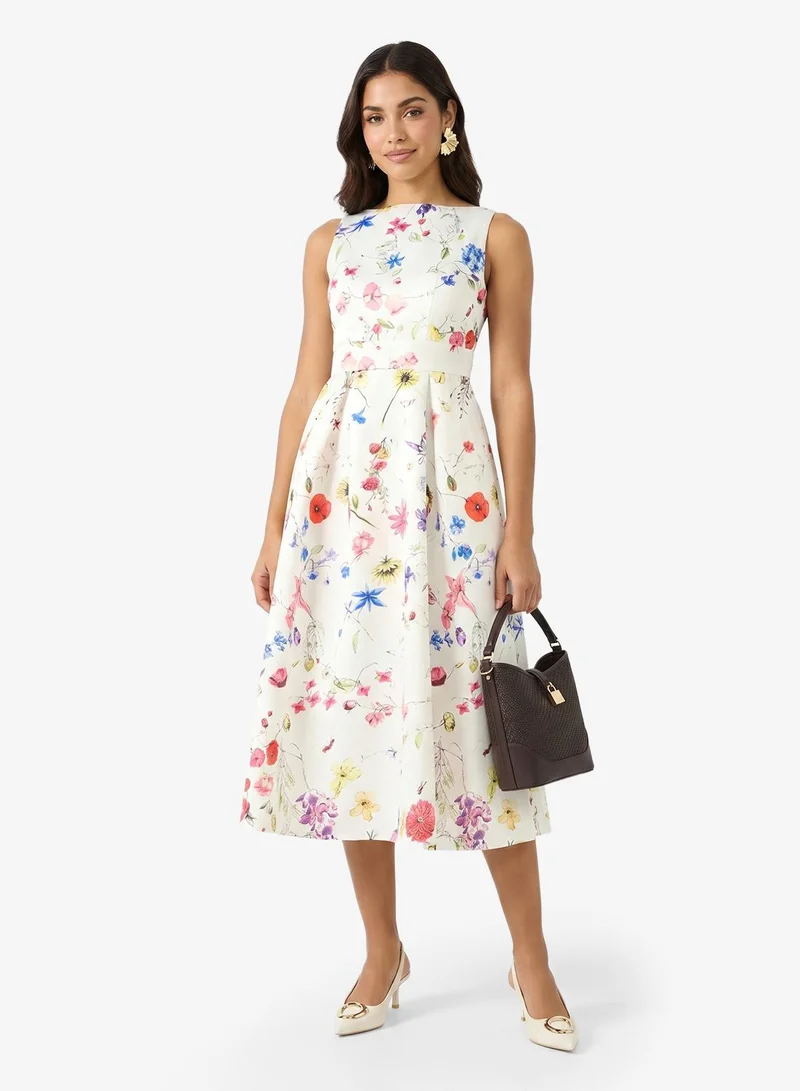 Ella  Floral Print Dress for Women | Best Price UAE