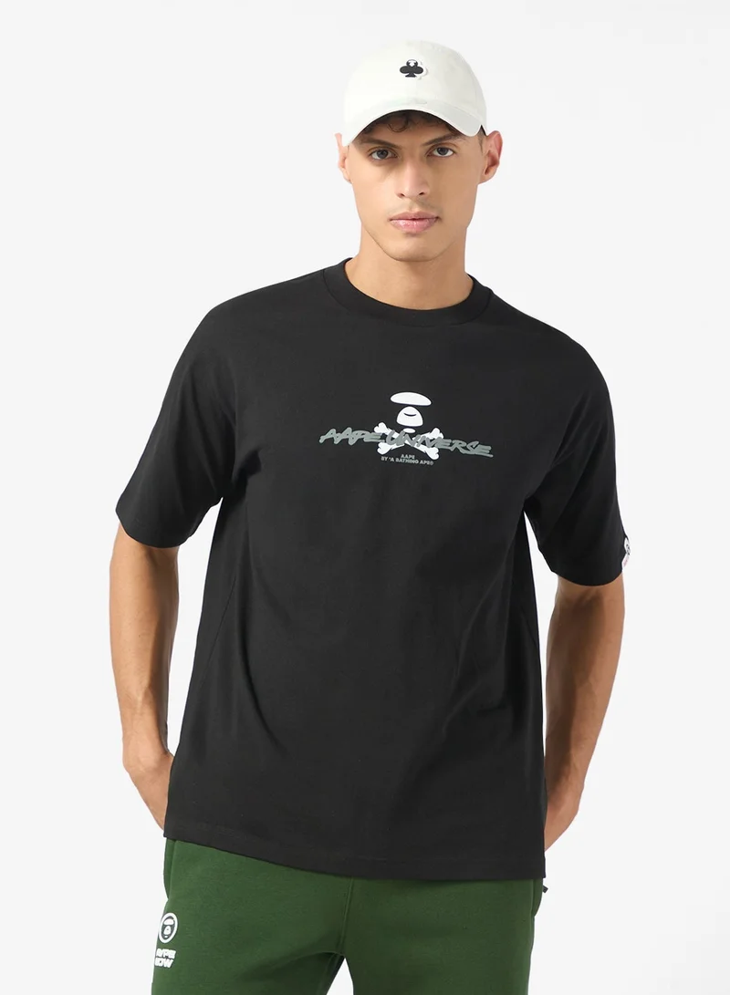 ايه ايه بي إي تيشيرت بطبعة وجه القمر