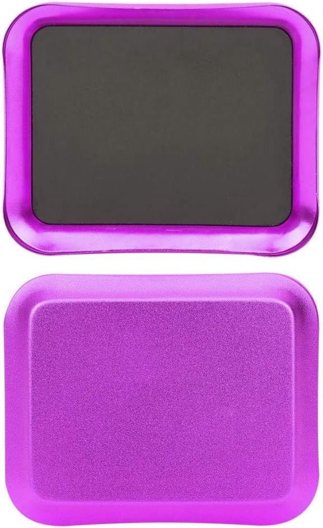2PCS Magnetic Screw Organizer Trays, Aluminum Alloy Magnetic Parts Tray, Small Parts and Screws Holder for RC Model, Drone Repairing Tool, 105x85mm (Purple) - Image 5