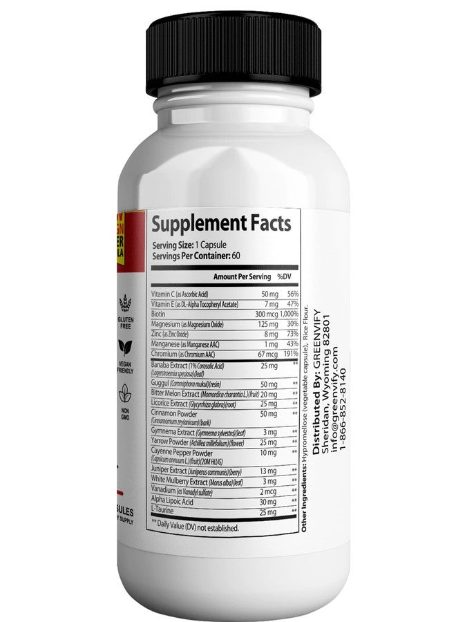 GREENVIFY Guardian Botanicals Blood Balance All Natural Formula to Maintain Healthy Levels, Maximum Strength Daily Formula, Blood Balance Reviews (1 Pack - 60 Capsules) - Image 2
