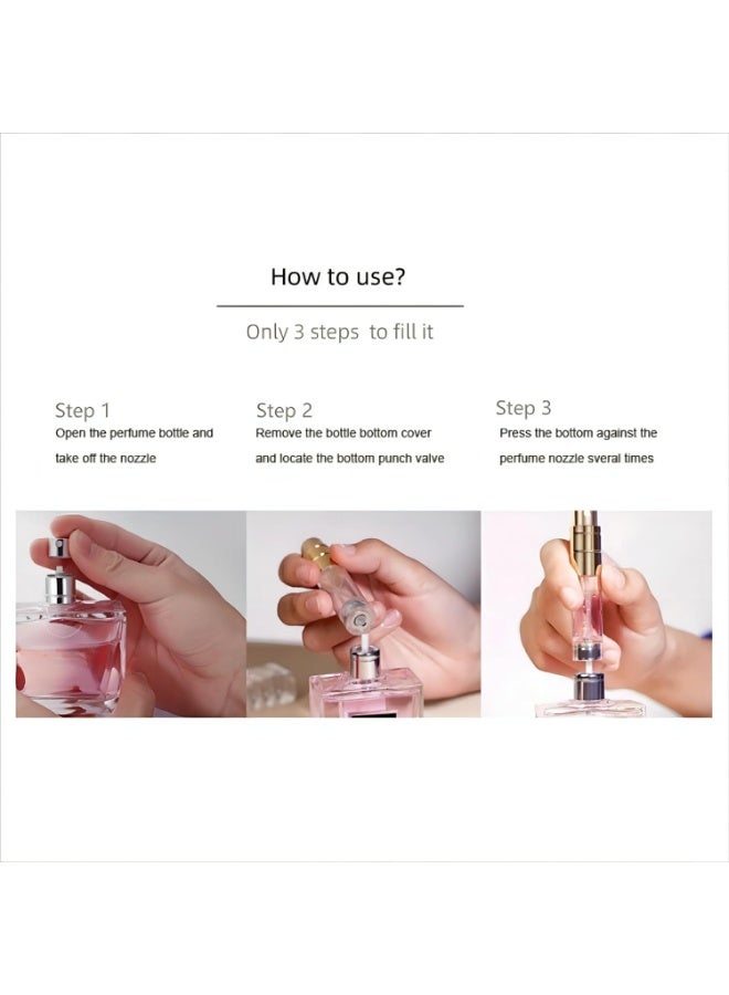 Perfume Atomizer Bottle – Portable Mini Refillable Travel Spray Bottle 5ml/0.2oz – Compact Reusable Fragrance Atomizer for Travel & Daily Use (Green) - Image 3