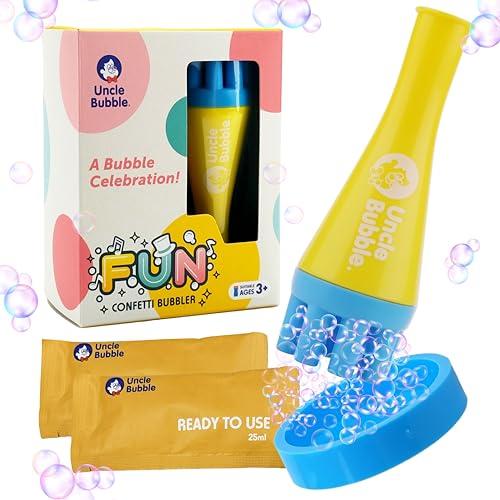 Uncle Bubble Blower for Kids and Toddlers, Mini Bubble Blower Makes Thousands of Bubbles Ease, Plastic Reduction Version - Image 1