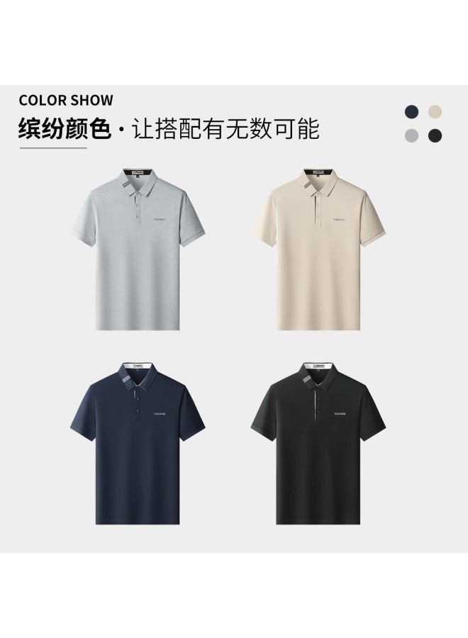 Tucano men's Summer Polo Shirt - Soft, Breathable, Comfortable & Versatile Short Sleeve T-shirt - Image 4