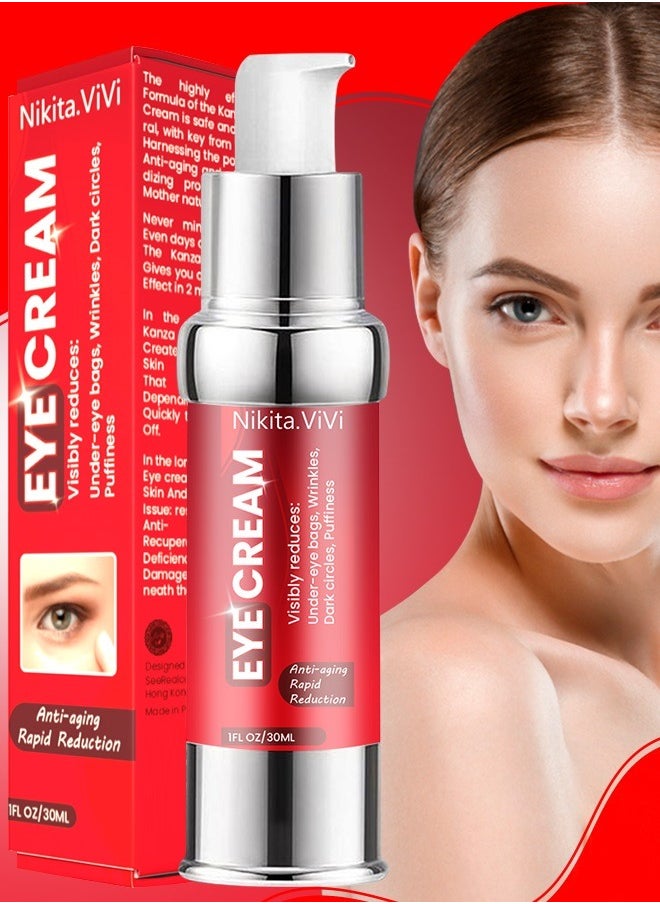 NIKITA.VIVI Anti-Aging Eye Cream Brightening Eye Cream for Puffiness and Bags under Eyes Reduces Fine Lines and Dark Circles Fine Lines & Under Eye Wrinkles for Women 30ml  - Image 2