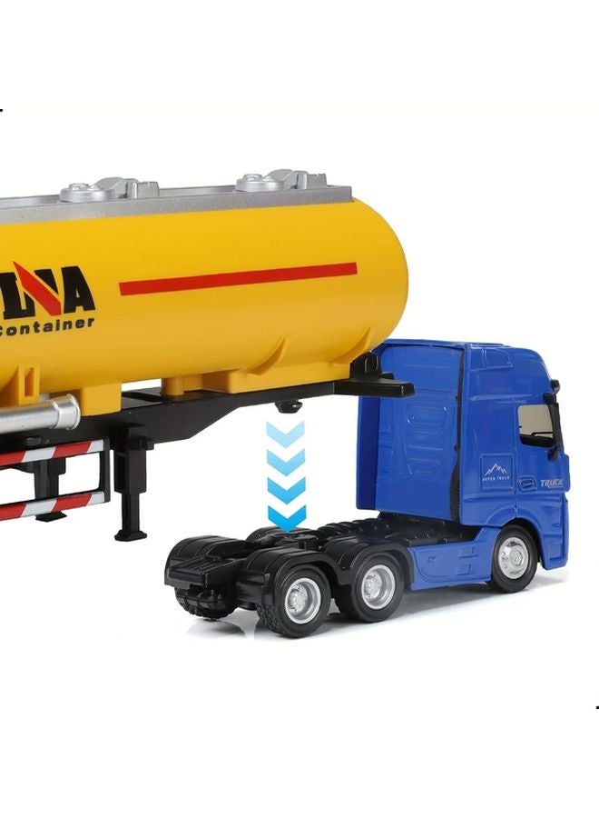 1 50 Scale Alloy Truck Model Toy Kit For 8 Plus Years Kids Sliding Engineering Car - Image 4