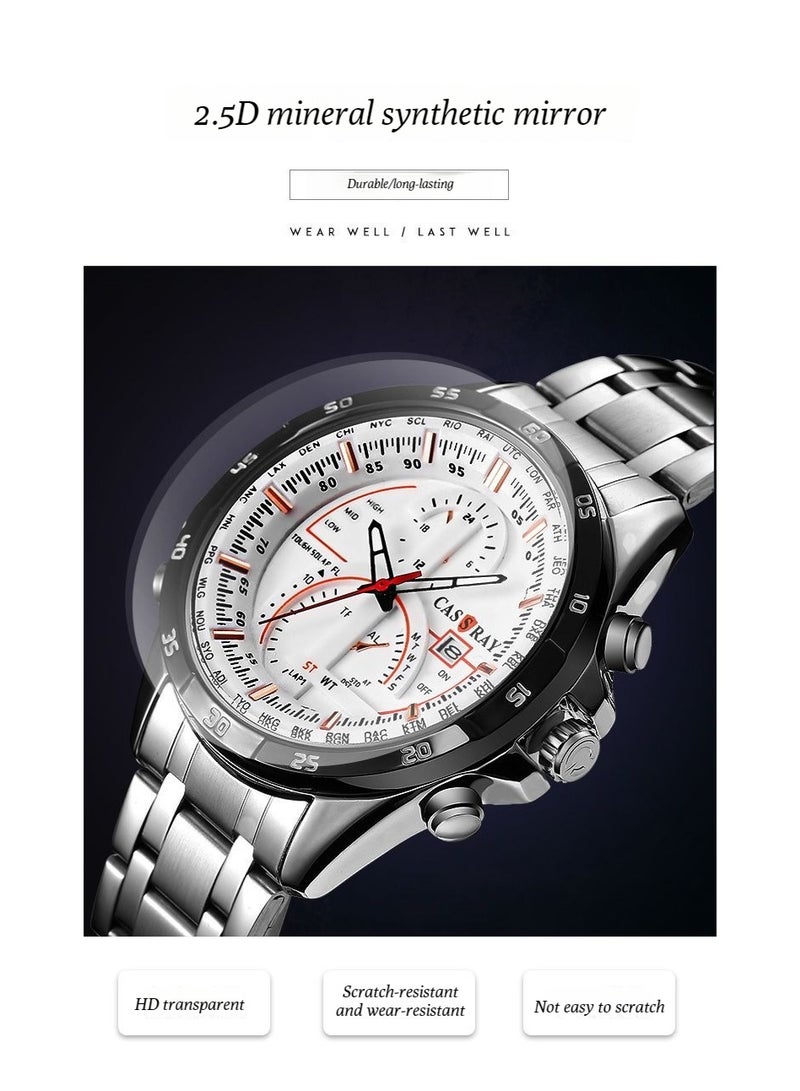 CASSRAY New high-end fully automatic multi-functional watch for handsome men - men's business student night-lit waterproof watch - Image 4