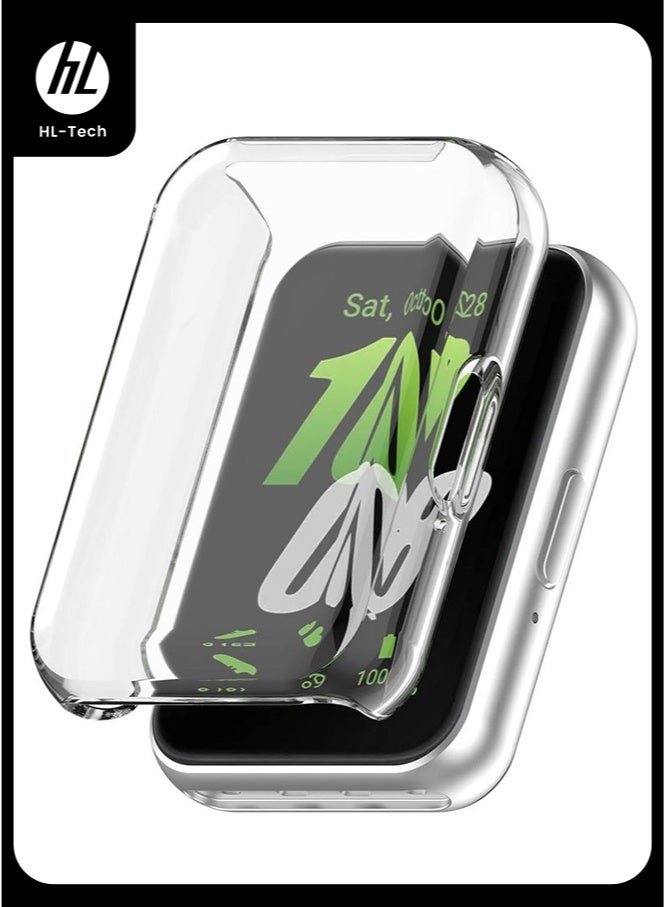 HL-Tech Case for Samsung Galaxy Fit 3 Screen Protector TPU Full Coverage Protective Cover Clear - Image 1
