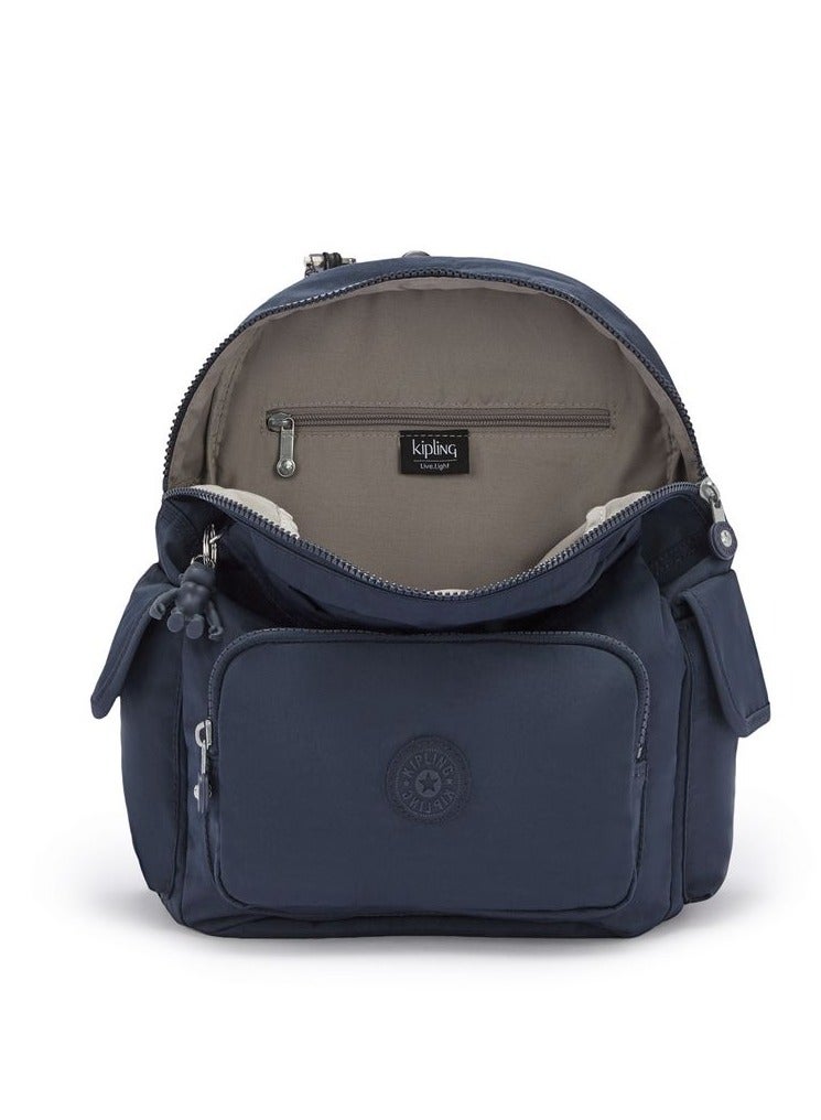 kipling City Pack Small Backpack Blue Bleu 2 - Image 4