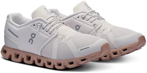 On Women's Cloud 5 Sneakers, Cream/Brown, 8.5 Medium US - Image 3