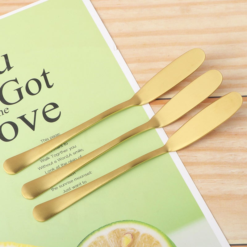 6PCS 304 Stainless Steel Spreaders Pastry Cheese Jam Spreader Cake Decorating Spatula Baking Tools Kitchen Utensils - Image 1