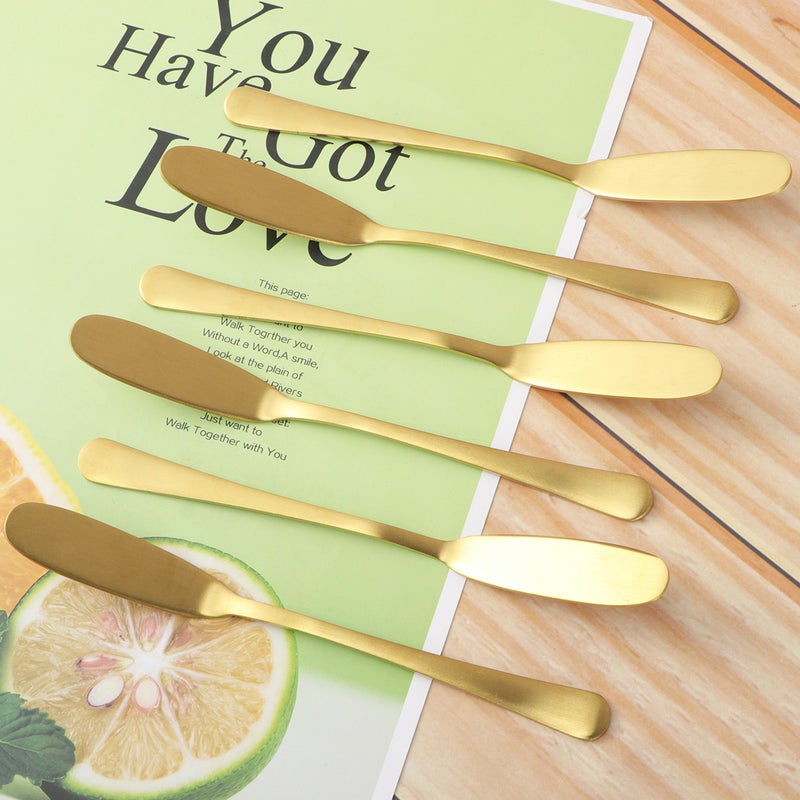6PCS 304 Stainless Steel Spreaders Pastry Cheese Jam Spreader Cake Decorating Spatula Baking Tools Kitchen Utensils - Image 3