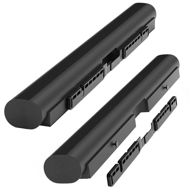 HumanCentric Wall Mount Compatible with Sonos Arc and Sonos Arc Ultra Sound Bar Only (Black), Mount on Wall Under TV, Floating Style, Hidden Design, Hardware Included - Image 4