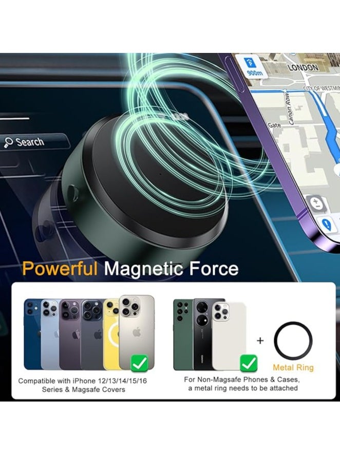 قاعدة جوال مغناطيسية – شفط كهربائي محمول، مثالي للسفر والمكتب والسيارة، متوافقة مع MagSafe  - Image 3