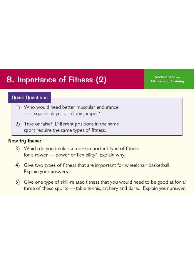 Coordination Group Publications Ltd (CGP) BTEC First in Sport: Revision Question Cards