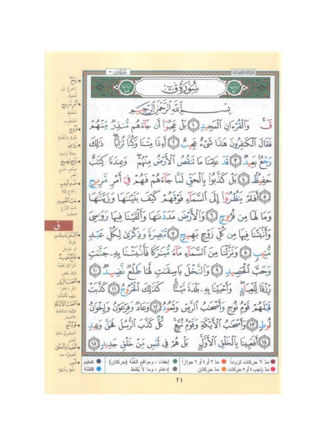 من سورة الأحقاف إلى سورة الناس الأجزاء من 26 إلى 30 مقاس وسط: 17×24 سم (علبة تحتوي على 5 قطعة) - Image 4