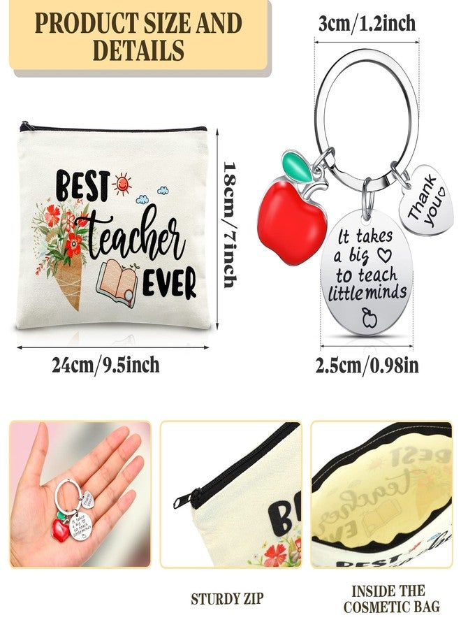ميتلي مجموعة هدايا تقدير المعلمين من إم تي لي، 16 قطعة، للعودة إلى المدرسة، تتضمن 8 حقائب مكياج و8 سلاسل مفاتيح للمعلمين، هدية شكر وتقدير بالجملة للتخرج 2025 - Image 5