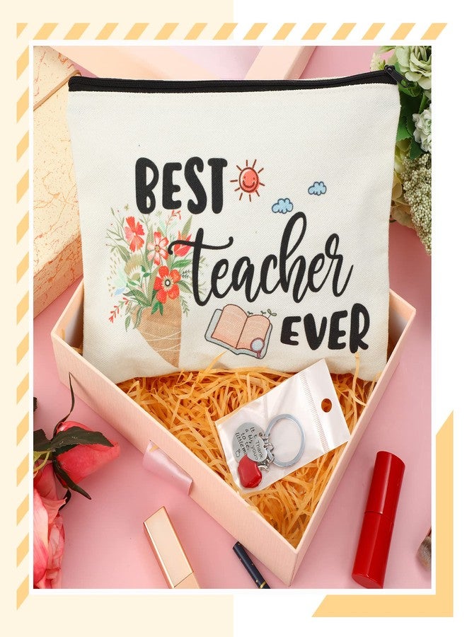 ميتلي مجموعة هدايا تقدير المعلمين من إم تي لي، 16 قطعة، للعودة إلى المدرسة، تتضمن 8 حقائب مكياج و8 سلاسل مفاتيح للمعلمين، هدية شكر وتقدير بالجملة للتخرج 2025 - Image 2
