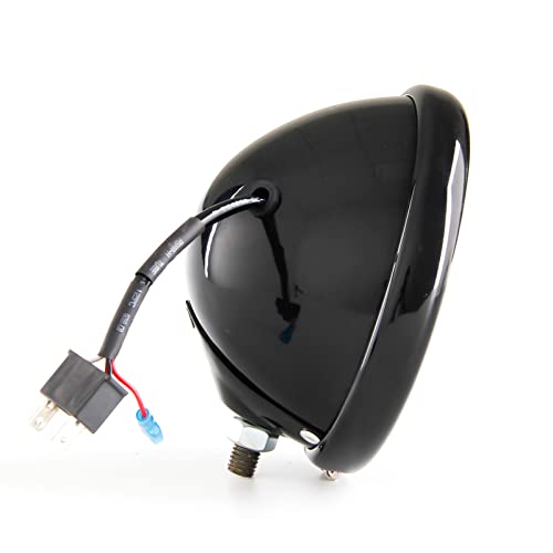 Autokun 5.75" Headlight Housing Motorcycle 5 3/4 inch Round LED Headlight Bucket for Motorcycle Headlamp Mounting, Black - Image 5