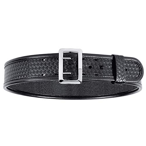 Bianchi 7960 Sam Browne Duty Belt - 2.25'', 32 - Basketweave - Chrome Snap (1016970) - Image 1
